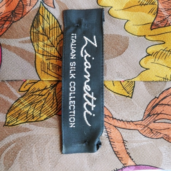 Vintage Zianetti Silk Tie 60+ Long - Picture 7 of 7